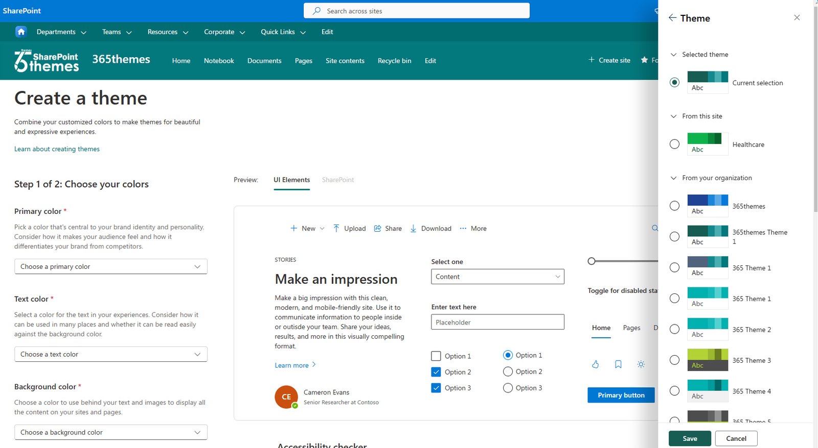 SharePoint Site Theming for Beautiful and Expressive Experiences